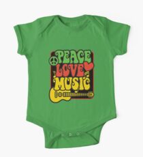 Rasta Frieden, Liebe, Musik Baby Body Kurzarm