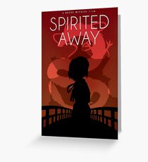 Spirited Away Movie Poster Greeting Card