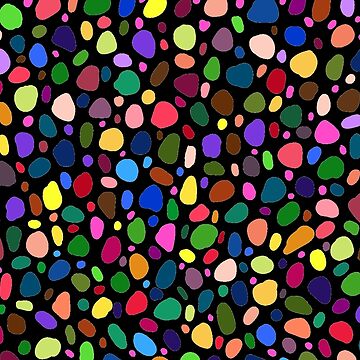 Artwork thumbnail, Blobby Pebbles on Black by GasconyPassion