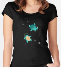 Raumschildkröten Tailliertes Rundhals-Shirt