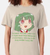 Chibi Yuuka Comforts You Slim Fit T-Shirt