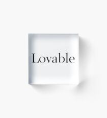 Lovable Acrylic Block