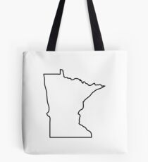 Minnesota Outline Illustration Tote Bag