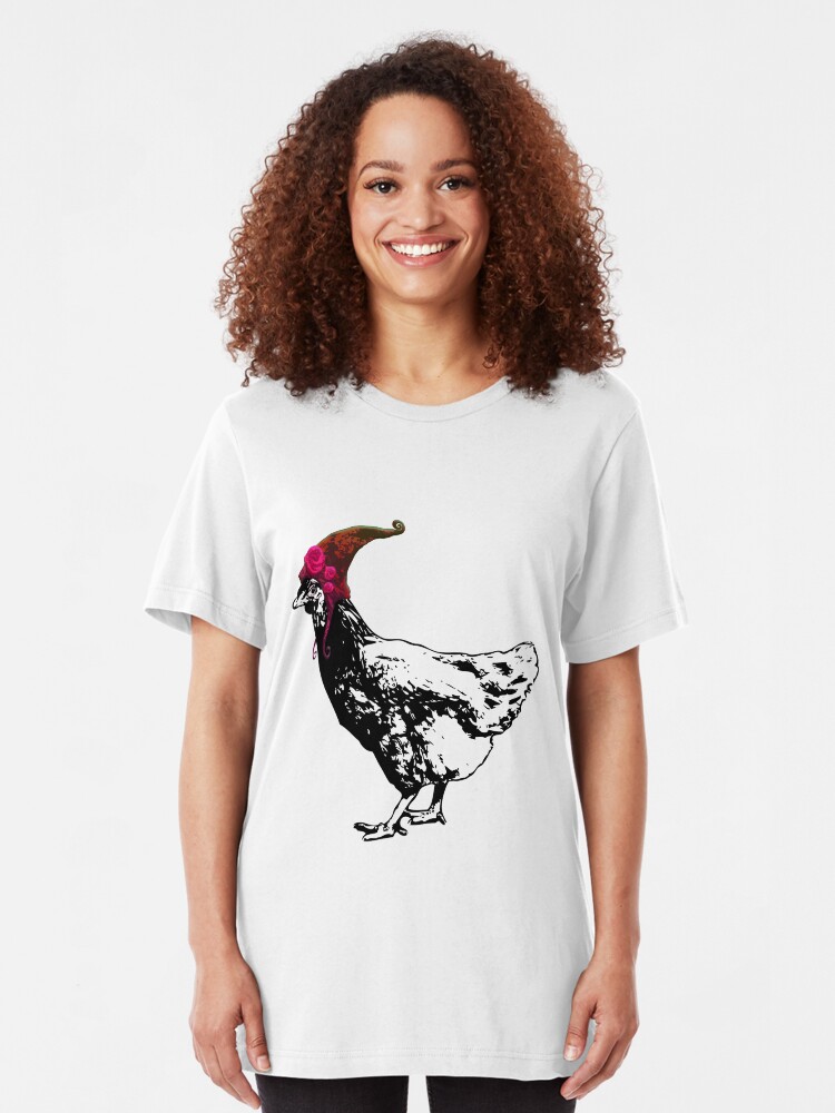 Alternate view of I'll Be Your Pixie Chicken Slim Fit T-Shirt