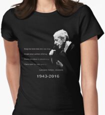 Leonard Cohen Tailliertes T-Shirt für Frauen