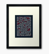 Oasis - Wonderwall Framed Print