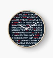 Oasis - Wonderwall Clock