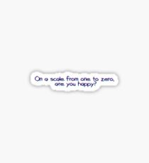 Bo Burnham Are You Happy Sticker