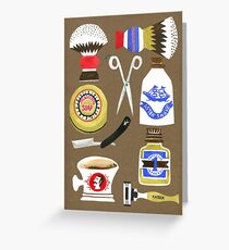 Tarjeta de felicitación barbería