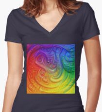 Color Foam #DeepDream Fitted V-Neck T-Shirt