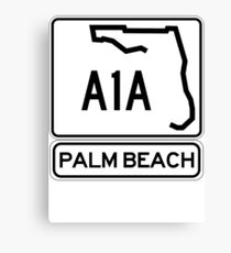 A1A - Palm Beach Canvas Print