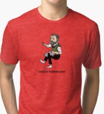 "Earnestly Hemming Away" Tri-blend T-Shirt