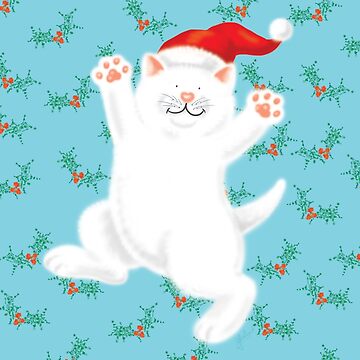 Artwork thumbnail, Christmas Cat by Meadowpipit
