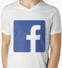 Facebook Men's V-Neck T-Shirt