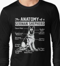 The Anatomy Of A German Shepherd Shirt Long Sleeve T-Shirt