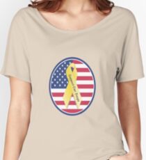 Unterstützen Sie unsere amerikanischen Truppen Loose Fit T-Shirt