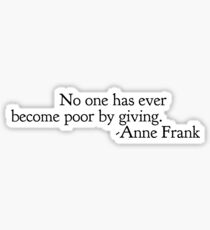 Anne Frank Sticker