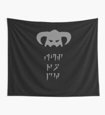 Skyrim Dovahkiin Fus Ro Dah Wall Tapestry