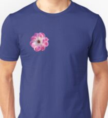Pink and White Rose Unisex T-Shirt