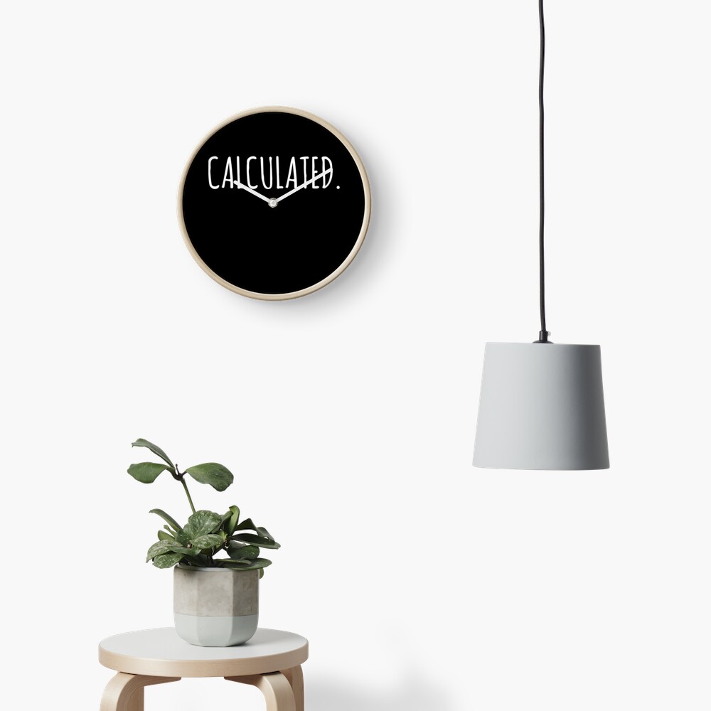 Rocket Leaugue Video Game Calculated Funny Gifts Clock
