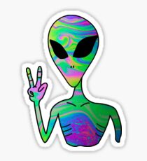 Trippy Alien 7 Sticker