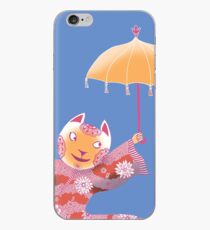 Magic Cat with Parasol iPhone Case