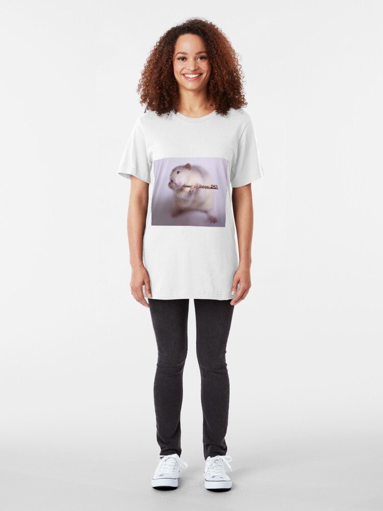 Alternate view of Playing the flute Slim Fit T-Shirt