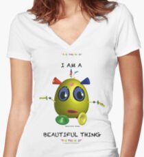 I am a Beautiful Thing Women's Fitted V-Neck T-Shirt