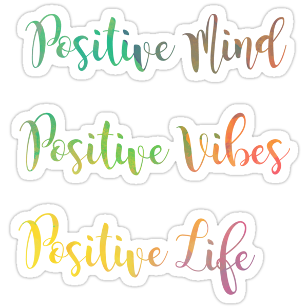 "Positive" Stickers by luggagestickers | Redbubble