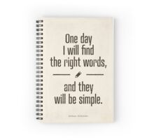 "Jack Kerouac - The Dharma Bums quote" Spiral Notebooks by