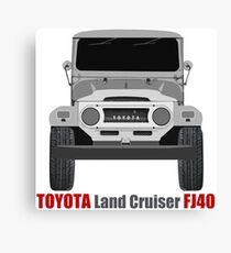 Land Cruiser FJ40 - Front Canvas Print