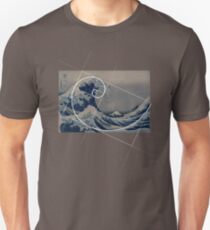 Hokusai Meets Fibonacci Unisex T-Shirt