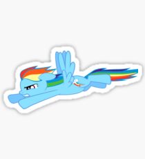 RainbowDash flying Sticker