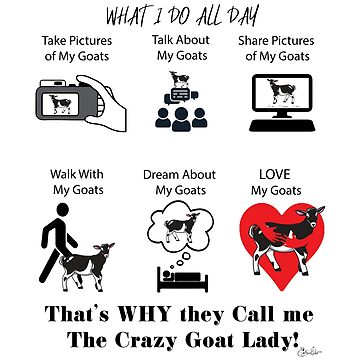 Artwork thumbnail, Things I Do with My Goats by IconicTee