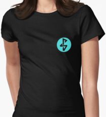 Provision Skate Co LOGO BLUE Women's Fitted T-Shirt