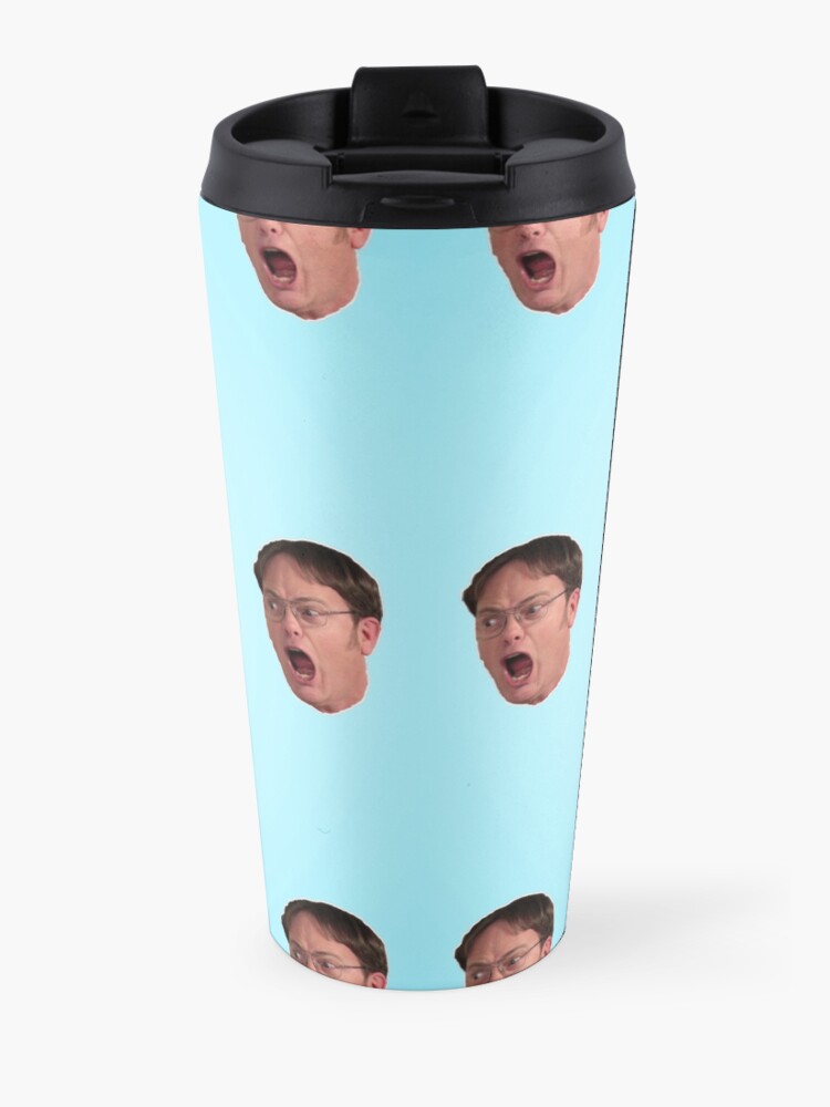 "The Office Dwight Schrute Screaming" Travel Mug by Mangobarbecue