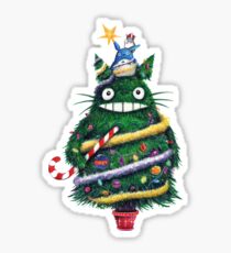 Totoro Christmas Sticker