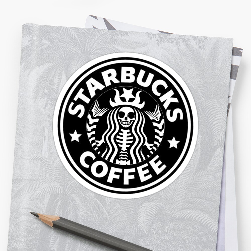 starbucks sticker by catsoncats redbubble