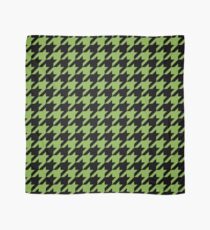 Houndstooth design in greenery and black Scarf