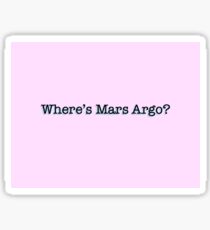 Mars Argo Sticker Sticker