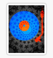 Vinyl Record Stars Sticker