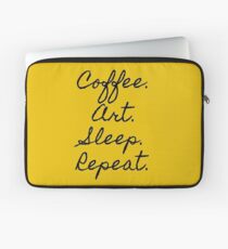 cofee, Art, Sleep, Repeat Laptop Sleeve