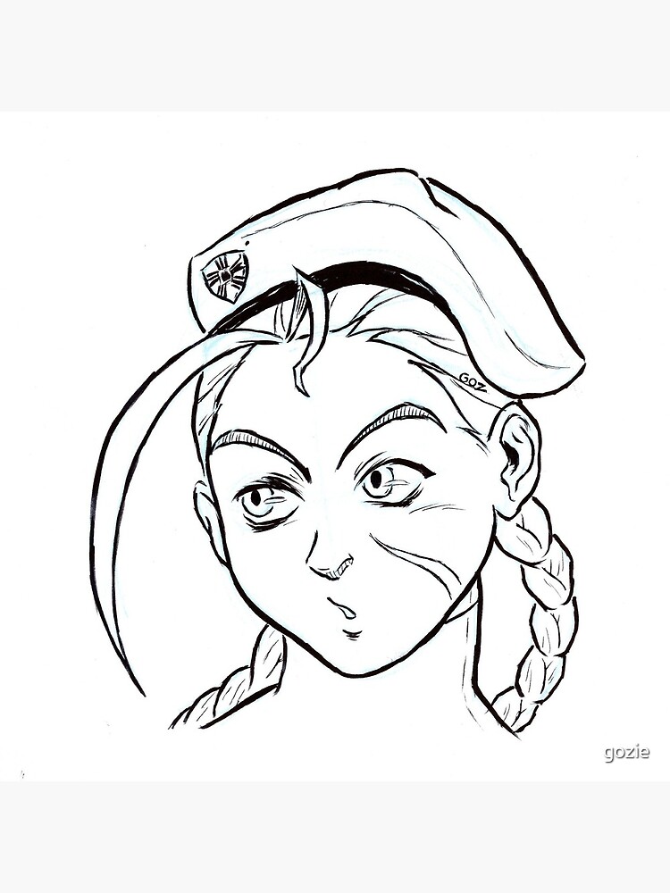 "Street Fighter II Portraits - Cammy" Acrylic Block by gozie | Redbubble