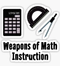 Weapons of Math Instruction Sticker