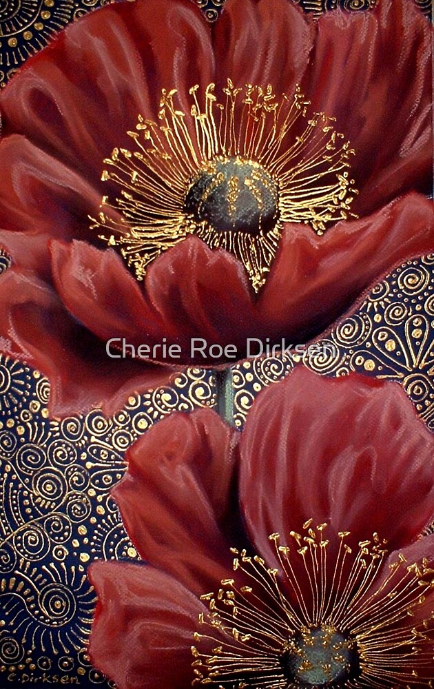 Red Poppies II by Cherie Roe Dirksen