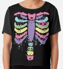 Bärenknochen Kawaii Tropfen Chiffontop