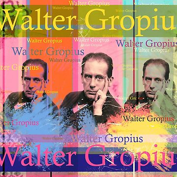 Walter Gropius portrait, famous designer iPhone Case by Mauswohn