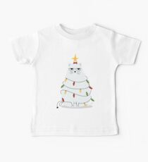 Grumpy Christmas Cat Baby Tee