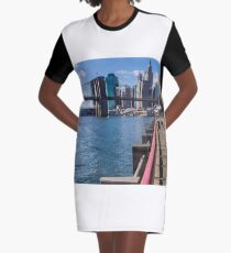 Vestido camiseta Brooklyn Bridge, New York, USA.