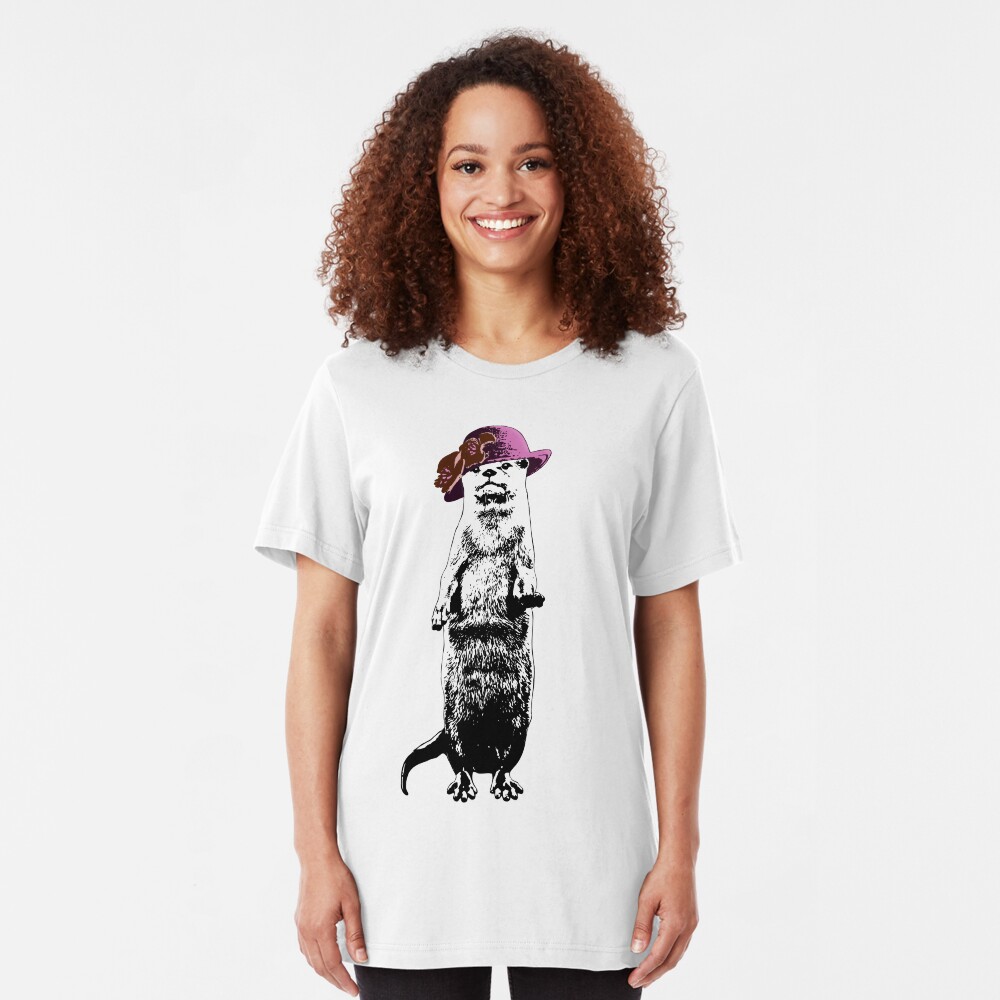 I Really Otter Be Going Now Slim Fit T-Shirt